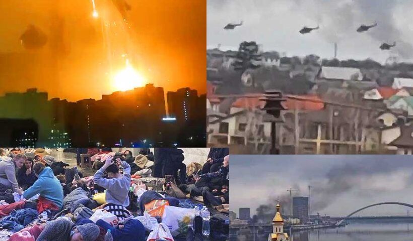 Ukraine, Russia attacks Kiev