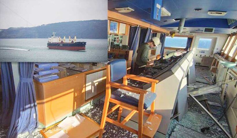 Ukraine, Turkish ship hit by a bomb