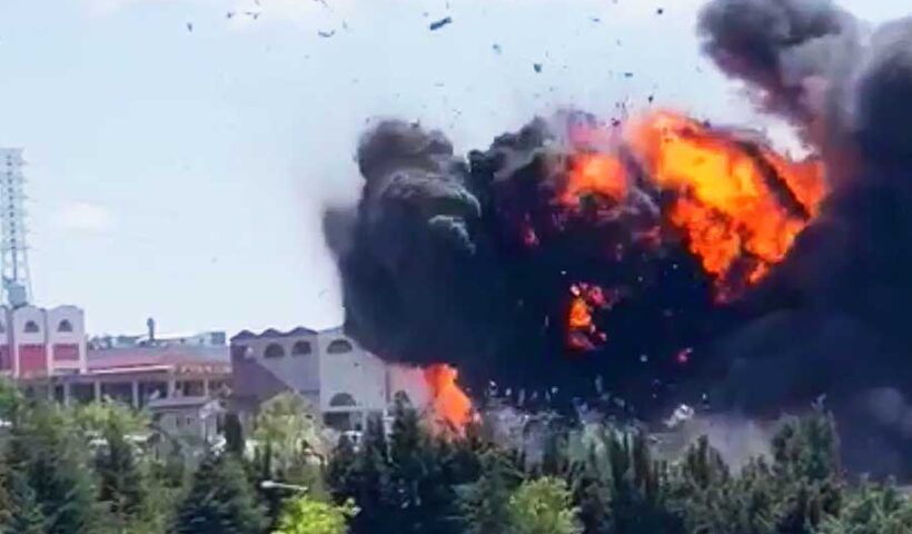 Istanbul, explosion in a factory in Tuzla