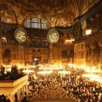 Istanbul, Hagia Sophia during Ramadan prayers