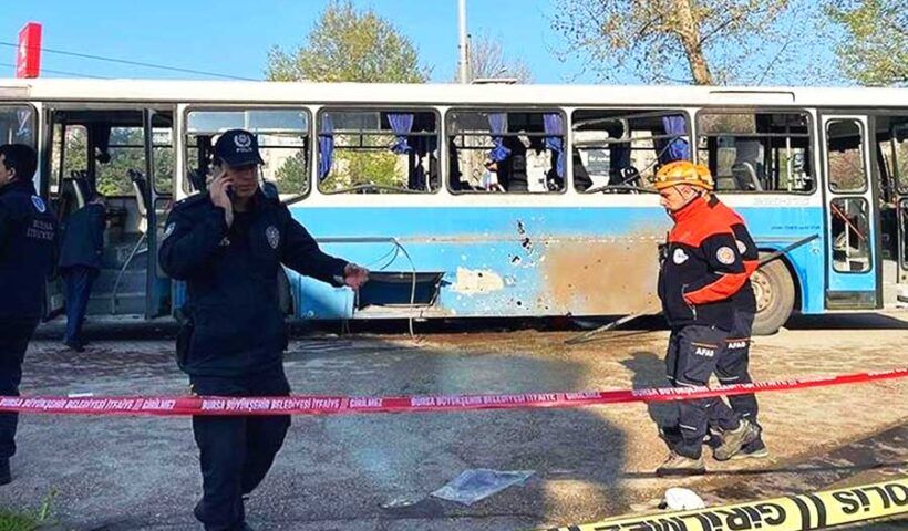 Turkey, attack on a bus in Bursa