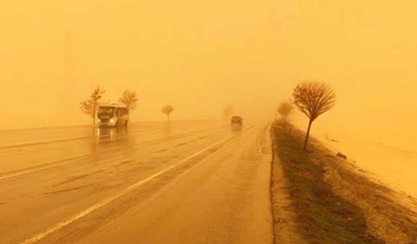 Turkey, dust cloud from Africa