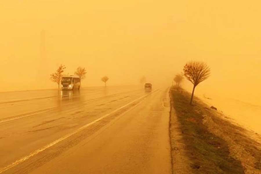Turkey, dust cloud from Africa