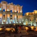 Turkey, Ephesus, lighting at night