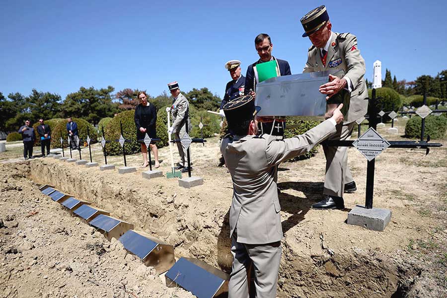 Turkey, French soldiers buried in Gallipoli