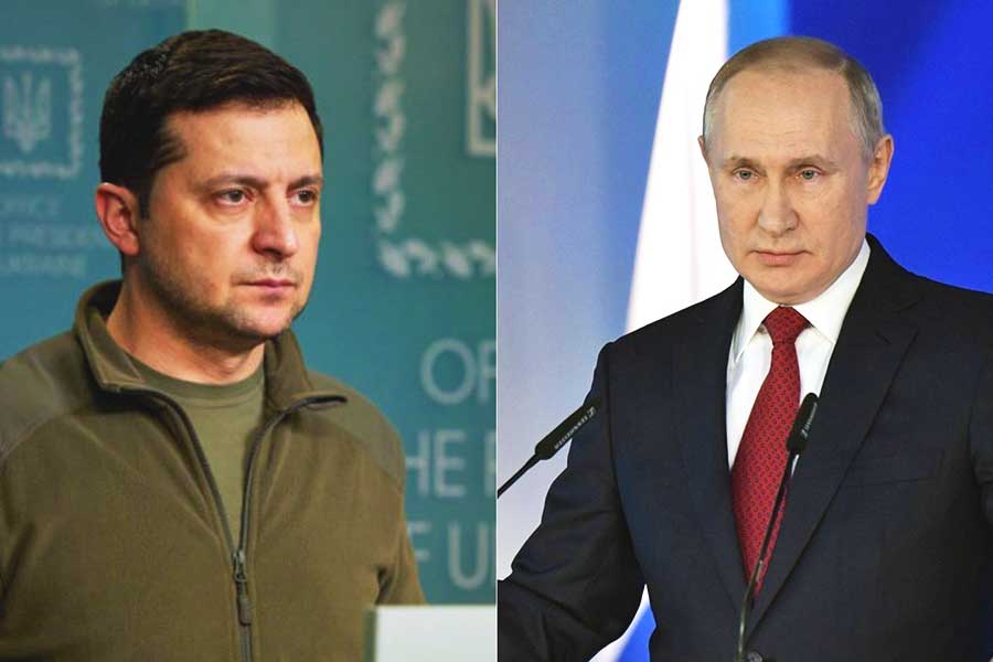Zelensky de Ucrania, Putin de Rusia