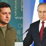 Ukraine's Zelensky, Russia's Putin