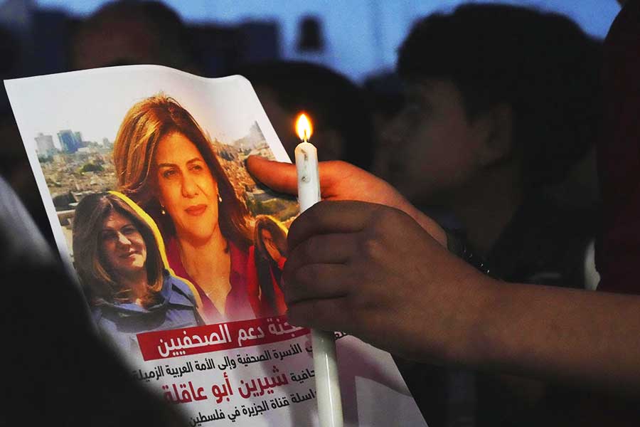 Palestina, periodista de Al-Jazeera asesinada