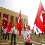 Turkey, Ankara, Anıtkabir during Atatürk and Youth Day