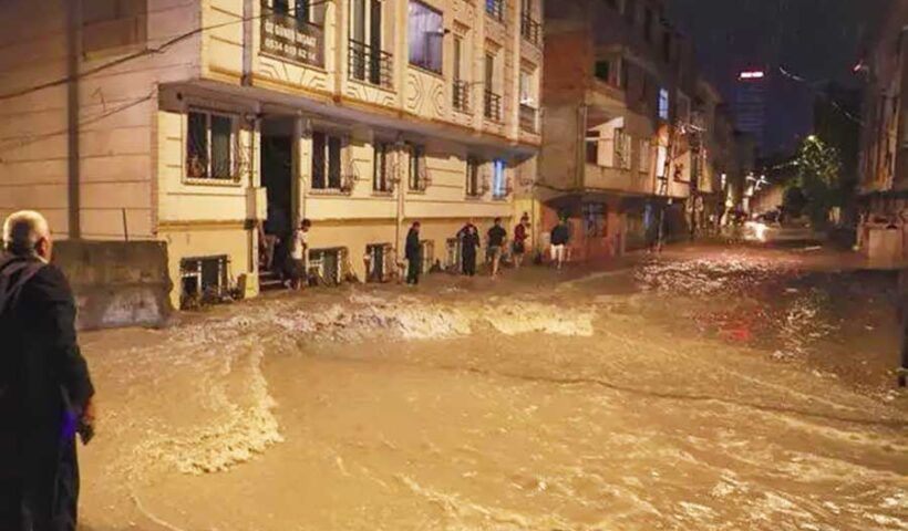 Istanbul, floodings in Esenyurt