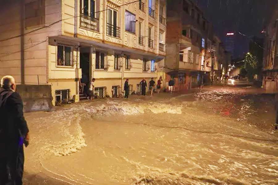 Istanbul, floodings in Esenyurt