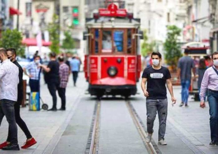 Istanbul, İstiklal Avenue during the pandemic