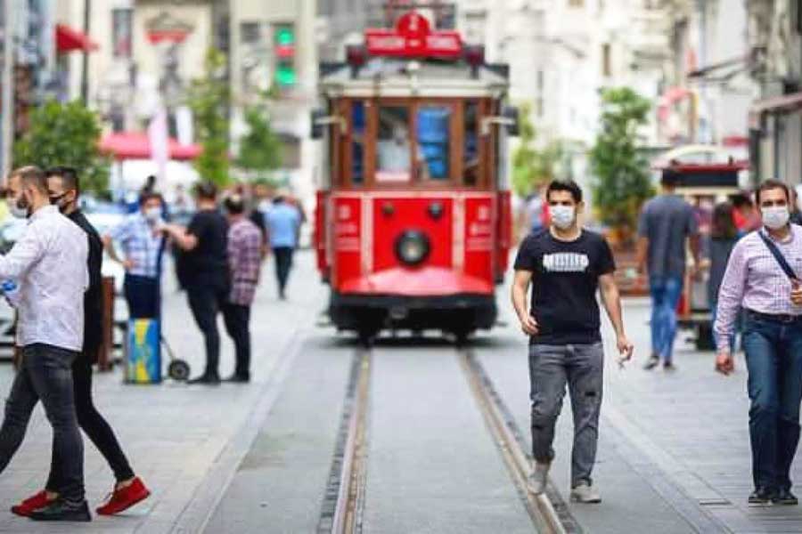 Istanbul, İstiklal Avenue during the pandemic