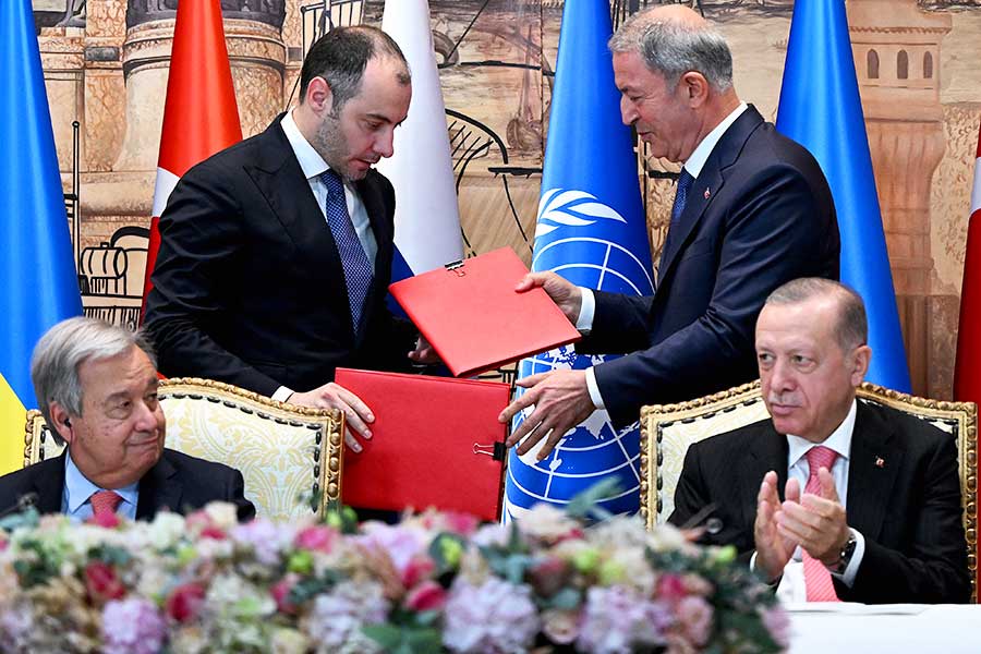 Turkey, agreement with Russia and Ukraine to export grain