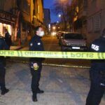 Turkish police, crime scene