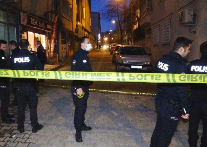 Turkish police, crime scene