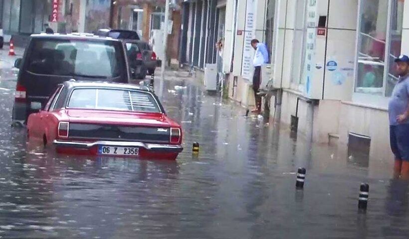 Istanbul, floods in Silivri