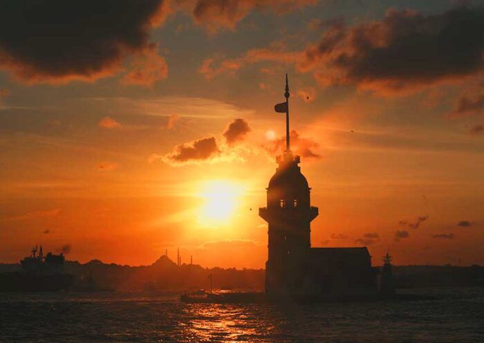 Istanbul, Maiden's Tower in the Bosphorus