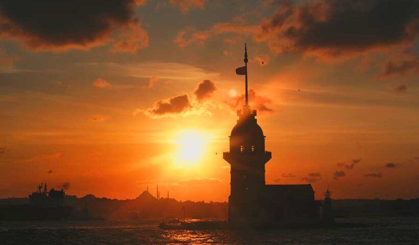Istanbul, Maiden's Tower in the Bosphorus