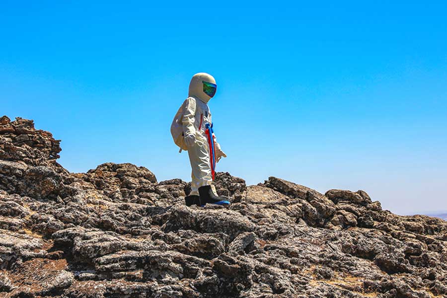 Turkey, an astronaut in Diyarbakır
