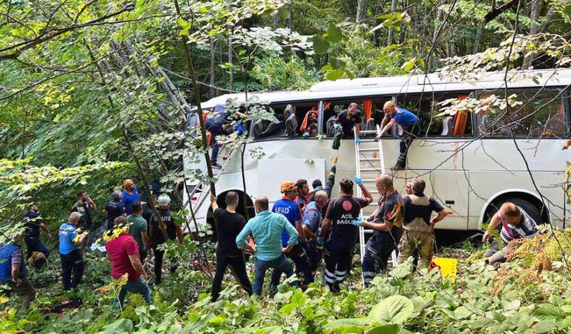 Turkey, bus accident in Bursa