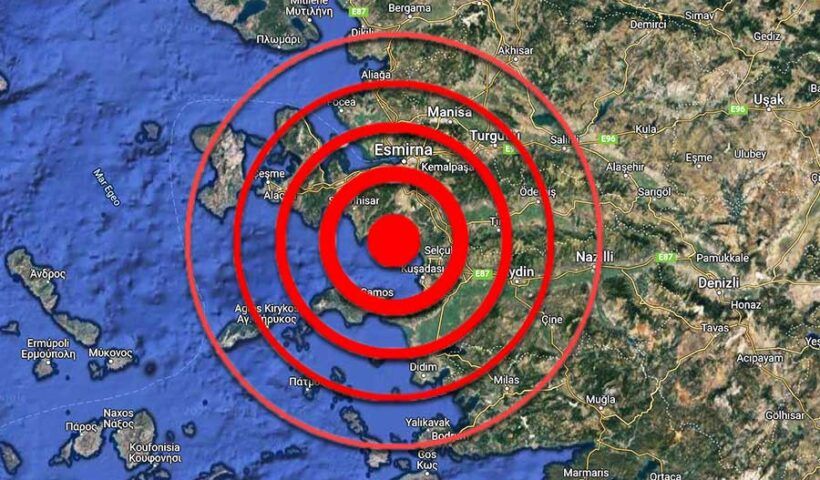 Turkey, earthquake in Kuşadası