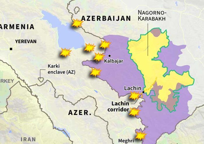 Caucasus, Armenia and Azerbaijan clashes