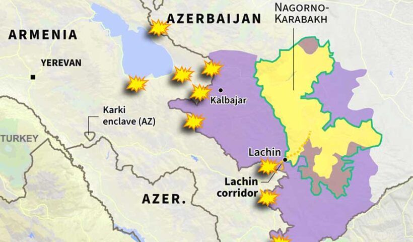 Caucasus, Armenia and Azerbaijan clashes