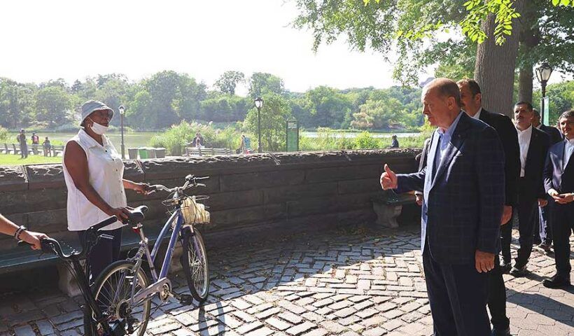 Erdoğan in New York's Central Park