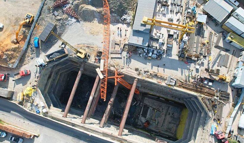 Istanbul, accident during subway works