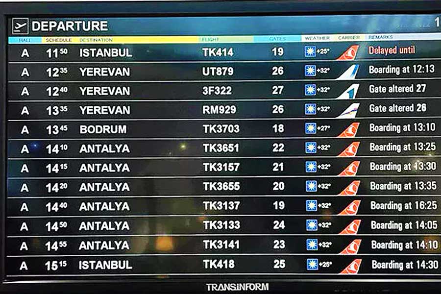 vuelos de Rusia a Turquía