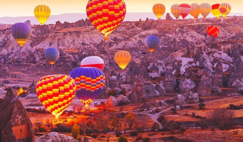 Cappadocia, balloon tours at dawn