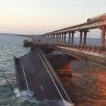 explosion in the bridge between Crimea and Russia