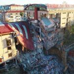 Istanbul, university building collapsed