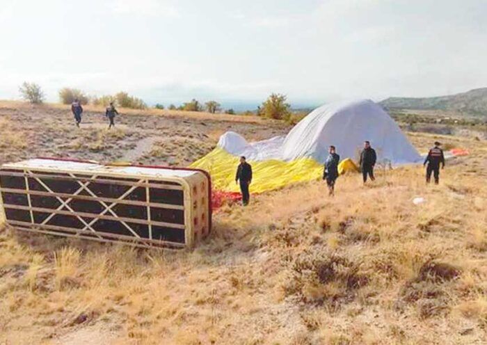 Turkey, balloon accident in Cappadocia