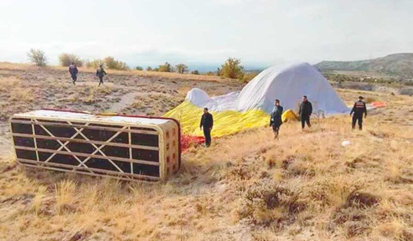 Turkey, balloon accident in Cappadocia