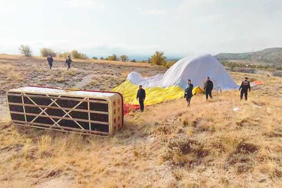 Turkey, balloon accident in Cappadocia