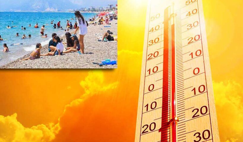 Turkey, record temperature in Antalya