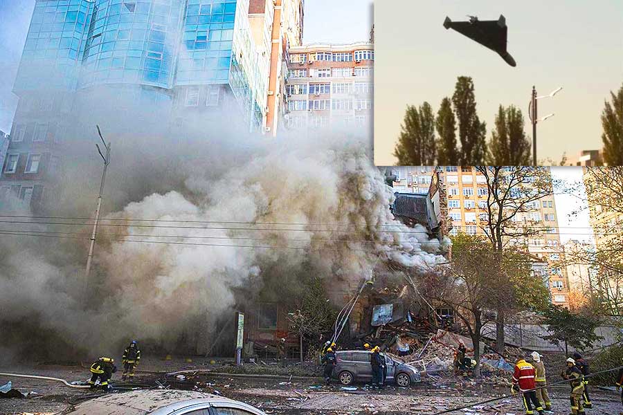 Ukraine, attack with kamikaze drones against Kiev