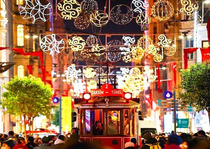 Istanbul, New Year in Istiklal