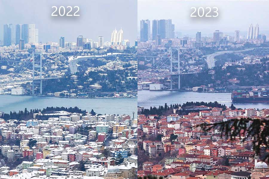 Estambul, sequía y sin nieve por el cambio climático