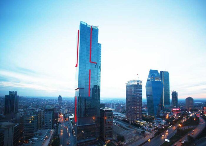 Istanbul, construction of buildings, skyscrapers