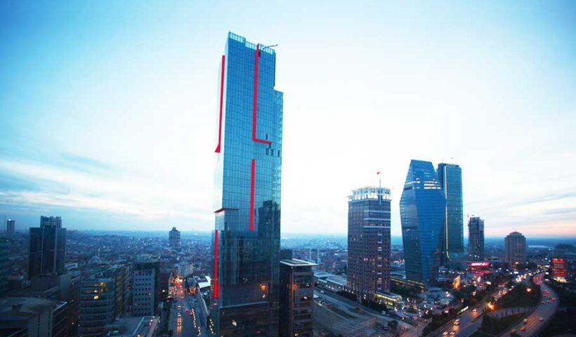 Istanbul, construction of buildings, skyscrapers