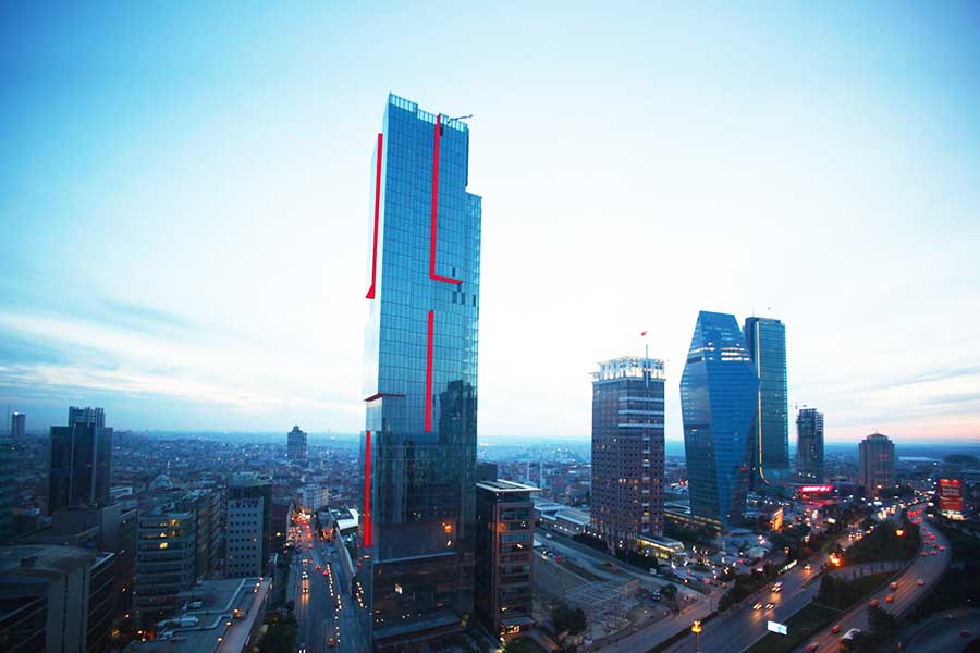Istanbul, construction of buildings, skyscrapers