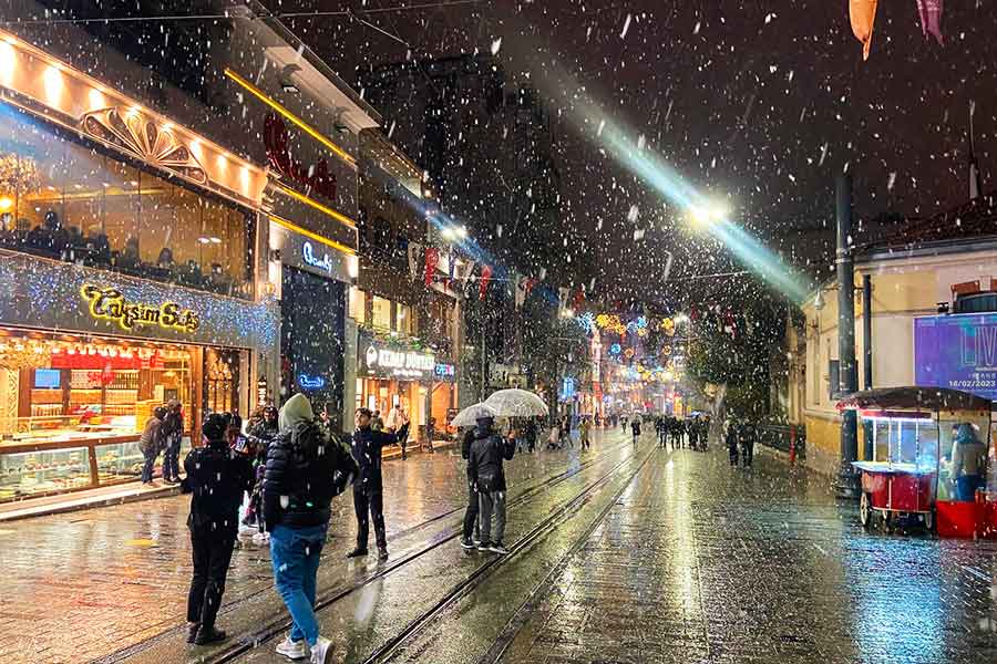 Istanbul, snow and snowfall