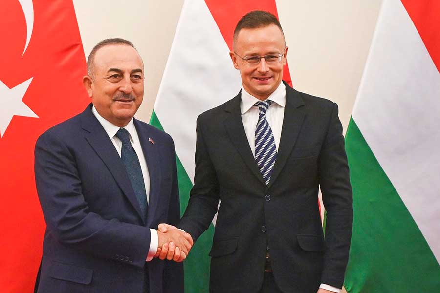Turkey and Hungary, foreign ministers