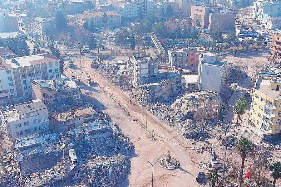 Turquía, destrucción por el terremoto en Adıyaman