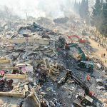 Turquía, edificios destruidos por los terremotos