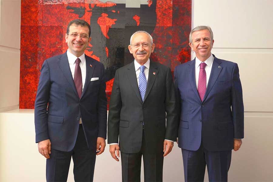CHP, Ekrem Imamoğlu, Kemal Kılıçdaroğlu y Mansur Yavaş