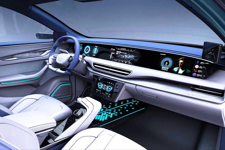 interior of the Turkish electric car TOGG